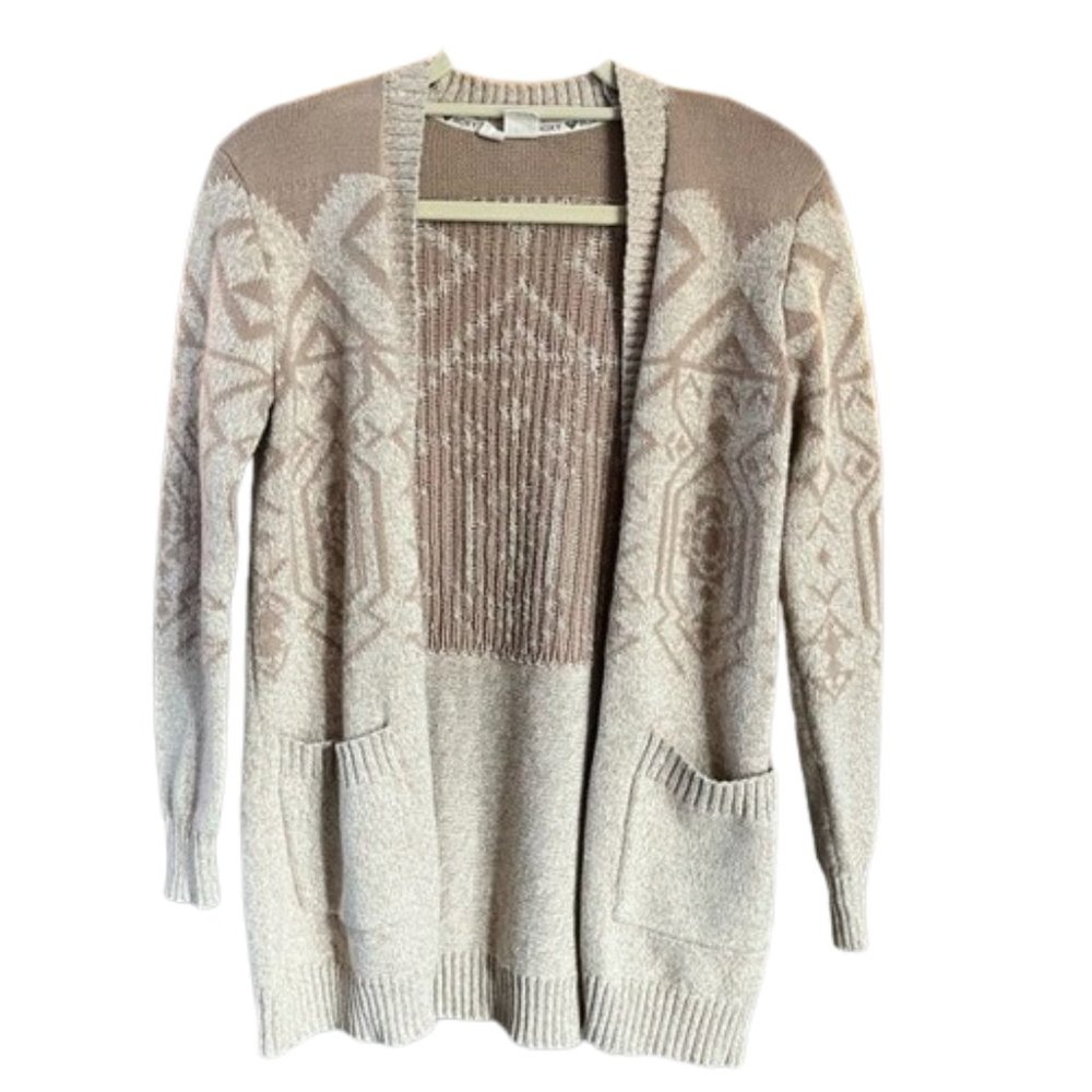 Roxy Aztec Cardigan Beige - Xs/S - image 1